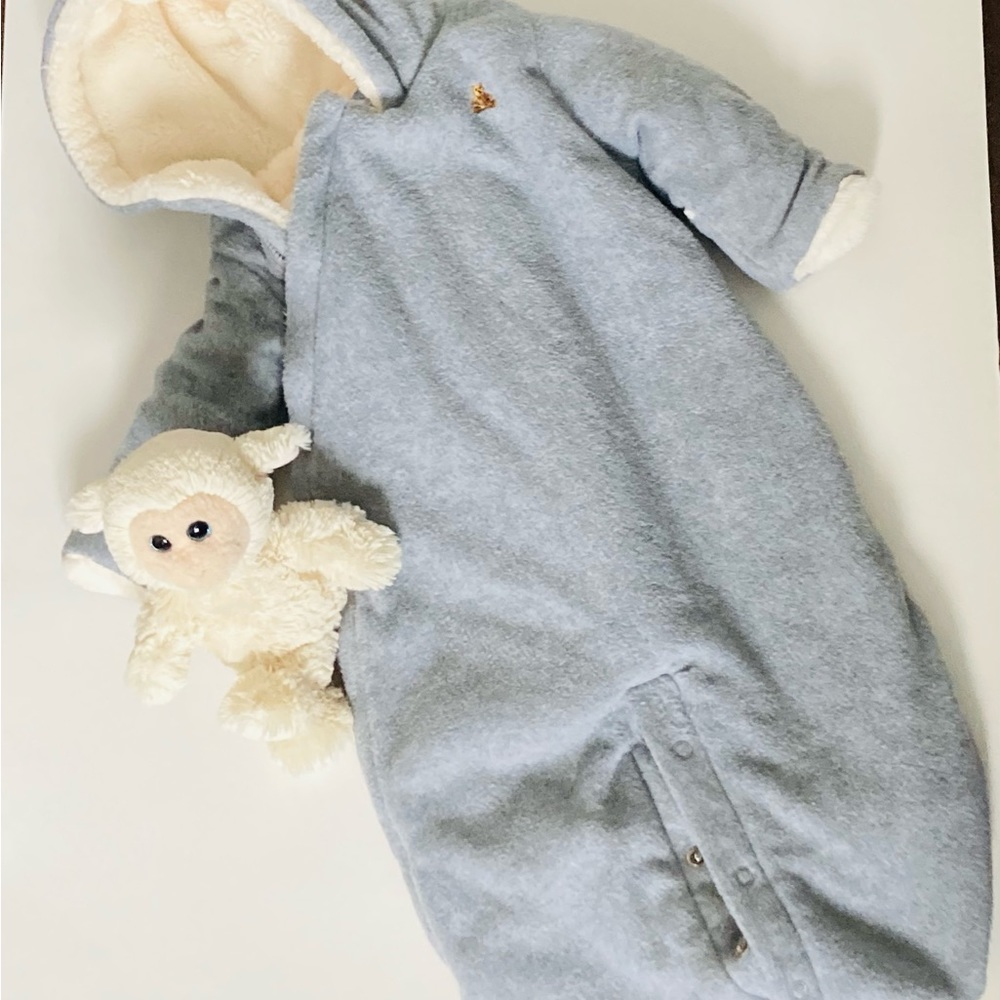 NEW Gap Sherpa Hooded Winter Outerwear for Newborn Baby 0-3 Months